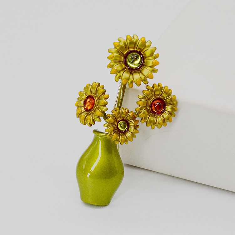 Brooch - Sunflower