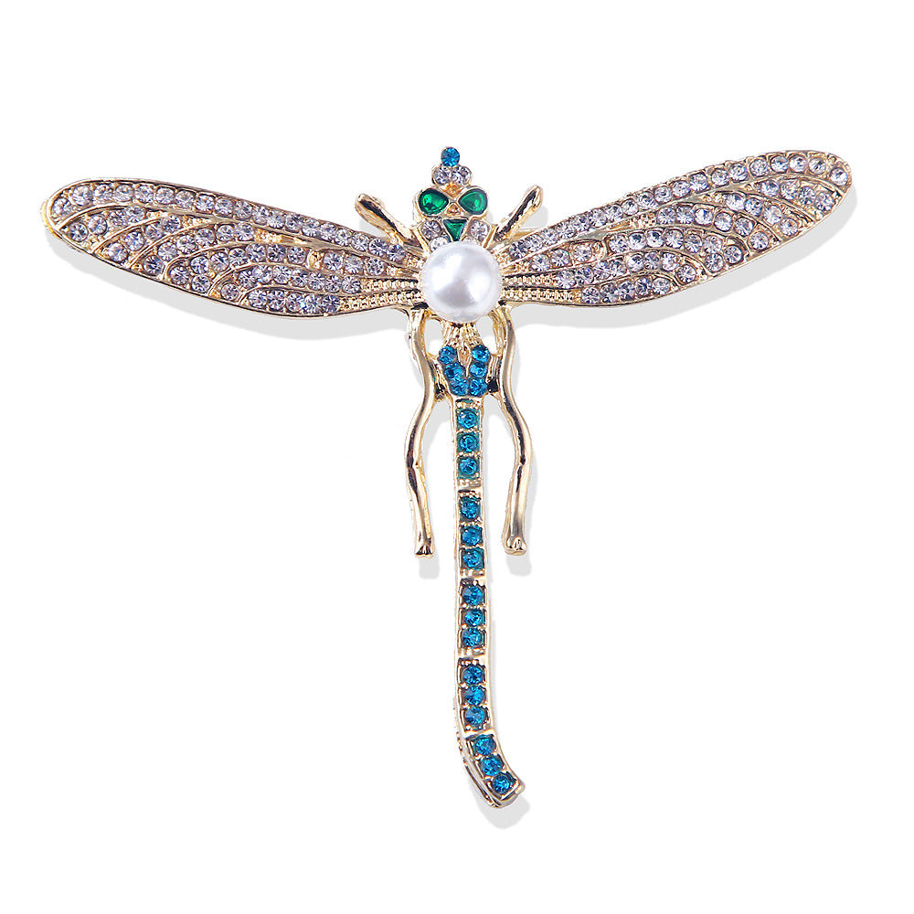 Brooch - Dragonfly; Freshwater Pearl