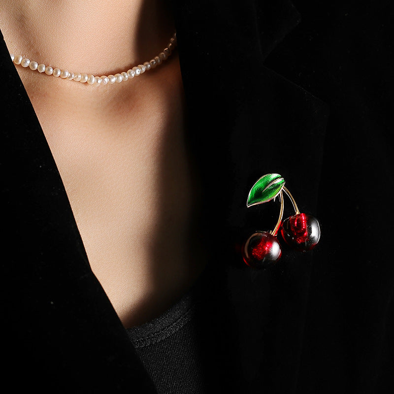 Brooch - Cherry