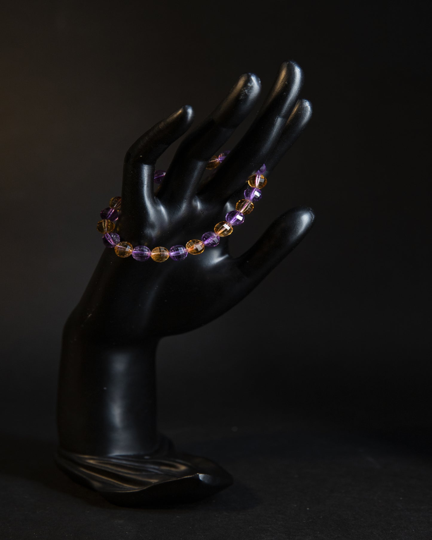 Bracelet - Natural Amethyst + Topaz Bracelet