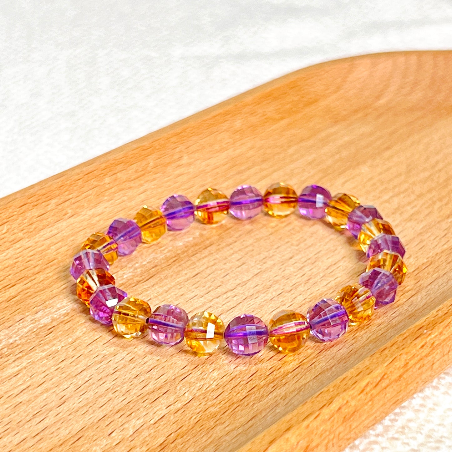 Bracelet - Natural Amethyst + Topaz Bracelet