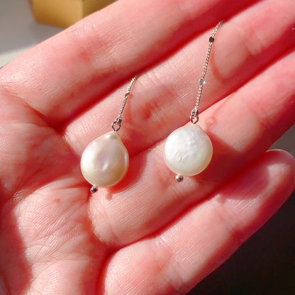 Earring - Fresh Water Baroque sterling Silver earrings