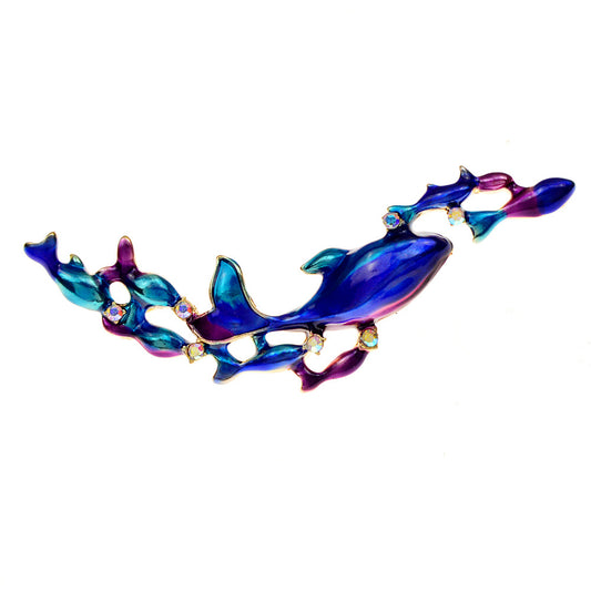 Brooch - Blue Whale