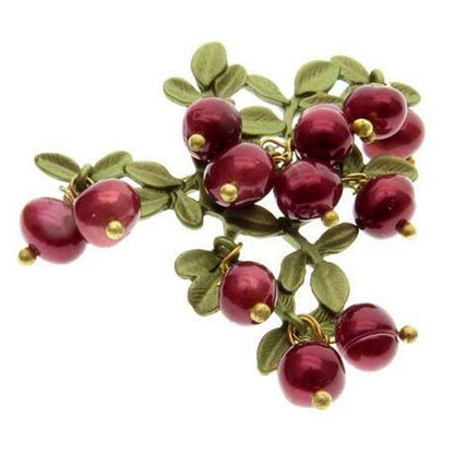 Brooch - Cranberry