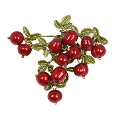 Brooch - Cranberry