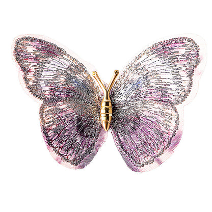 Brooch - Embroidered butterfly brooch