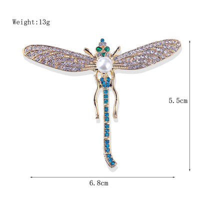 Brooch - Dragonfly; Freshwater Pearl