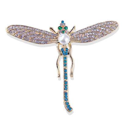 Brooch - Dragonfly; Freshwater Pearl