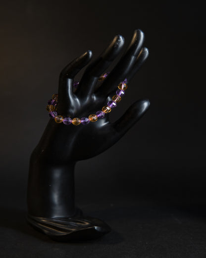 Bracelet - Natural Amethyst + Topaz Bracelet